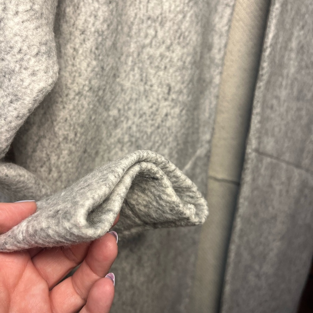 Express Light Gray Textured Lightweight Open Jack… - image 4